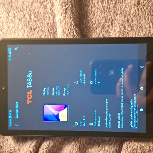 TCL Tab 8 LE tablet (black) - Picture 2 of 3